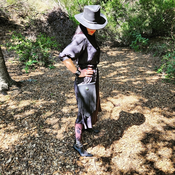 Leather Fringe Crossbody Bag